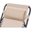image:imageGiantex 3 PCS Zero Gravity Chair Patio Chaise Lounge Chairs Outdoor Yard Pool Recliner Folding Lounge Table Chair Set Backyard Lounge Chairs BeigeBeige