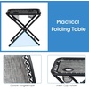 image:imageGiantex 3 PCS Zero Gravity Chair Patio Chaise Lounge Chairs Outdoor Yard Pool Recliner Folding Lounge Table Chair Set Backyard Lounge Chairs BeigeGrey