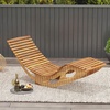 image:imageGiantex Acacia Wood Outdoor Rocking Chair Set of 2 Patio Lounge Chair with Ergonomic Curved amp Slatted Seat High Back Bottom Stopper Outside Chaise Lounge 63x235x26 Pool Lounger for Porch1