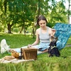 image:imageGiantex Beach Chairs for Adults 2 Pack Set with Side Table Folding Lounge Chairs 5 Position Adjustable Lawn Chair for Sunbathing Patio Chaise Lounge Lightweight Backpack Camping Chairs NavyTeal