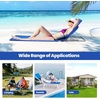 image:imageGiantex Beach Chairs for Adults 2 Pack Set with Side Table Folding Lounge Chairs 5 Position Adjustable Lawn Chair for Sunbathing Patio Chaise Lounge Lightweight Backpack Camping Chairs NavyNavy