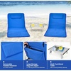 image:imageGiantex Beach Chairs for Adults 2 Pack Set with Side Table Folding Lounge Chairs 5 Position Adjustable Lawn Chair for Sunbathing Patio Chaise Lounge Lightweight Backpack Camping Chairs NavyNavy