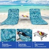 image:imageGiantex Beach Chairs for Adults 2 Pack Set with Side Table Folding Lounge Chairs 5 Position Adjustable Lawn Chair for Sunbathing Patio Chaise Lounge Lightweight Backpack Camping Chairs NavyTeal