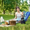 image:imageGiantex Beach Chairs for Adults 2 Pack Set with Side Table Folding Lounge Chairs 5 Position Adjustable Lawn Chair for Sunbathing Patio Chaise Lounge Lightweight Backpack Camping Chairs NavyStripe
