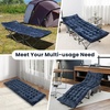 image:imageGiantex Camping Cot Pad 75 x 275 x 3 Recliner Cushion with 4 Fixing Straps Thickened Cushion for Lounge Chair and Swing Indoor Outdoor Use Mattress Pad for Hiking Travel Camp VacationBlue