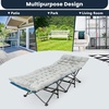 image:imageGiantex Camping Cot Pad 75 x 275 x 3 Recliner Cushion with 4 Fixing Straps Thickened Cushion for Lounge Chair and Swing Indoor Outdoor Use Mattress Pad for Hiking Travel Camp VacationGray
