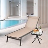 image:imageGiantex Chaise Lounge Chair Patio Chaise Lounger with 6Position Adjustable Backrest and Breathable Fabric Outdoor Recliner for Patio Poolside Backyard and Garden 1 BeigeBeige