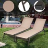image:imageGiantex Chaise Lounge Chair Patio Chaise Lounger with 6Position Adjustable Backrest and Breathable Fabric Outdoor Recliner for Patio Poolside Backyard and Garden 1 BeigeBeige