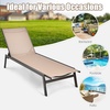 image:imageGiantex Chaise Lounge Chair Patio Chaise Lounger with 6Position Adjustable Backrest and Breathable Fabric Outdoor Recliner for Patio Poolside Backyard and Garden 1 BeigeBeige