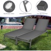 image:imageGiantex Chaise Lounge Chair Patio Chaise Lounger with 6Position Adjustable Backrest and Breathable Fabric Outdoor Recliner for Patio Poolside Backyard and Garden 1 BeigeGrey