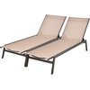 image:imageGiantex Chaise Lounge Chair Patio Chaise Lounger with 6Position Adjustable Backrest and Breathable Fabric Outdoor Recliner for Patio Poolside Backyard and Garden 1 BeigeBeige