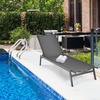 image:imageGiantex Chaise Lounge Chair Patio Chaise Lounger with 6Position Adjustable Backrest and Breathable Fabric Outdoor Recliner for Patio Poolside Backyard and Garden 1 BeigeGrey