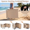 image:imageGiantex Face Down Tanning Chair Folding Beach Lounge Chair w 4Position Adjustable Backrest Outdoor Sunbathing Lounge Chair wFace Arm Holes amp Storage Pocket for Patio Deck Poolside 1 NavySand
