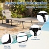 image:imageGiantex Face Down Tanning Chair Folding Beach Lounge Chair w 4Position Adjustable Backrest Outdoor Sunbathing Lounge Chair wFace Arm Holes amp Storage Pocket for Patio Deck Poolside 1 NavyGrey