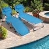image:imageGiantex Face Down Tanning Chair Folding Beach Lounge Chair w 4Position Adjustable Backrest Outdoor Sunbathing Lounge Chair wFace Arm Holes amp Storage Pocket for Patio Deck Poolside 1 NavyNavy