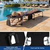 image:imageGiantex Face Down Tanning Chair Folding Beach Lounge Chair w 4Position Adjustable Backrest Outdoor Sunbathing Lounge Chair wFace Arm Holes amp Storage Pocket for Patio Deck Poolside 1 NavyBlack