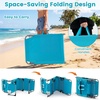 image:imageGiantex Face Down Tanning Chair Folding Beach Lounge Chair w 4Position Adjustable Backrest Outdoor Sunbathing Lounge Chair wFace Arm Holes amp Storage Pocket for Patio Deck Poolside 1 NavyTurquoise