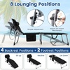image:imageGiantex Face Down Tanning Chair Folding Beach Lounge Chair w 4Position Adjustable Backrest Outdoor Sunbathing Lounge Chair wFace Arm Holes amp Storage Pocket for Patio Deck Poolside 1 NavyBlack
