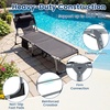 image:imageGiantex Face Down Tanning Chair Folding Beach Lounge Chair w 4Position Adjustable Backrest Outdoor Sunbathing Lounge Chair wFace Arm Holes amp Storage Pocket for Patio Deck Poolside 1 NavyBlack
