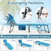 image:imageGiantex Face Down Tanning Chair Folding Beach Lounge Chair w 4Position Adjustable Backrest Outdoor Sunbathing Lounge Chair wFace Arm Holes amp Storage Pocket for Patio Deck Poolside 1 NavyNavy
