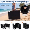image:imageGiantex Face Down Tanning Chair Folding Beach Lounge Chair w 4Position Adjustable Backrest Outdoor Sunbathing Lounge Chair wFace Arm Holes amp Storage Pocket for Patio Deck Poolside 1 NavyBlack