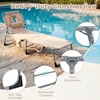 image:imageGiantex Face Down Tanning Chair Folding Beach Lounge Chair w 4Position Adjustable Backrest Outdoor Sunbathing Lounge Chair wFace Arm Holes amp Storage Pocket for Patio Deck Poolside 1 NavySand