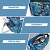 image:imageGiantex Folding Beach Chair Patio Sling Chairs with 5 Adjustable Position Head Pillow Storage Bag Towel Bar Cup Holders Backpack Chairs for Sunbathing Camping ChairNavy