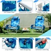 image:imageGiantex Folding Beach Chair Patio Sling Chairs with 5 Adjustable Position Head Pillow Storage Bag Towel Bar Cup Holders Backpack Chairs for Sunbathing Camping ChairPalm