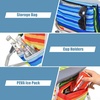 image:imageGiantex Folding Beach Chair Patio Sling Chairs with 5 Adjustable Position Head Pillow Storage Bag Towel Bar Cup Holders Backpack Chairs for Sunbathing Camping ChairMulti Color