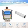 image:imageGiantex Folding Beach Chair Patio Sling Chairs with 5 Adjustable Position Head Pillow Storage Bag Towel Bar Cup Holders Backpack Chairs for Sunbathing Camping ChairMulti Color