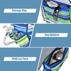 image:imageGiantex Folding Beach Chair Patio Sling Chairs with 5 Adjustable Position Head Pillow Storage Bag Towel Bar Cup Holders Backpack Chairs for Sunbathing Camping ChairBluegreen