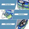image:imageGiantex Folding Beach Chair Patio Sling Chairs with 5 Adjustable Position Head Pillow Storage Bag Towel Bar Cup Holders Backpack Chairs for Sunbathing Camping ChairBluegreen