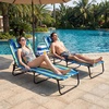 image:imageGiantex Folding Beach Tanning Chair Adjustable Face Down Patio Lounge Chair w 4Position Backrest Face Hole amp Removable Pillow Portable Sunbathing Chair for Poolside Yard Lawn 1Blue StripeBlue Stripe