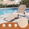image:imageGiantex Folding Beach Tanning Chair Adjustable Face Down Patio Lounge Chair w 4Position Backrest Face Hole amp Removable Pillow Portable Sunbathing Chair for Poolside Yard Lawn 1Blue StripeSand