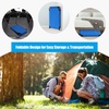 image:imageGiantex Folding Camping Cot for Adults Portable Sleeping Cot Bed with 600D Oxford Fabric Heavy Duty Frame 350Lbs Capacity 1Step Use Outdoor Lounge Chair for Sleepover Hiking Home amp Office BlueBlue