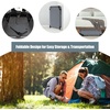 image:imageGiantex Folding Camping Cot for Adults Portable Sleeping Cot Bed with 600D Oxford Fabric Heavy Duty Frame 350Lbs Capacity 1Step Use Outdoor Lounge Chair for Sleepover Hiking Home amp Office BlueGrey