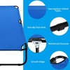 image:imageGiantex Folding Camping Cot for Adults Portable Sleeping Cot Bed with 600D Oxford Fabric Heavy Duty Frame 350Lbs Capacity 1Step Use Outdoor Lounge Chair for Sleepover Hiking Home amp Office BlueBlue