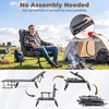 image:imageGiantex Folding Patio Lounge Chair with 6Level Adjustable Backrest Outdoor Foldable Bed with Detachable Cushion and Armrest Head Pillow Portable Camping Cot for Yard Bench Office Home 11