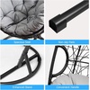 image:imageGiantex Hanging Egg Chair Swing Chair with CHammock Stand Set Hammock Chair with Soft Seat Cushion amp Pillow Multifunctional Hanging Chairs for Outdoor Indoor Bedroom RedGrey