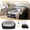 image:imageGiantex Inflatable Loveseat Couch Portable amp Foldable 2Seater Air Sofa for Adults wArmrests Blow Up Lounge Chair Outdoor Indoor Flocked Recliner for Camping Travel Without Pump BlackGrey2Blackgrey