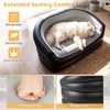 image:imageGiantex Inflatable Loveseat Couch Portable amp Foldable 2Seater Air Sofa for Adults wArmrests Blow Up Lounge Chair Outdoor Indoor Flocked Recliner for Camping Travel Without Pump BlackGrey2Blackgrey