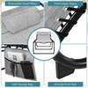 image:imageGiantex Lounge Chair Outdoor Folding Tanning Chair with 4 Adjustable Positions Removable Headrest Footrest Side Pocket Load 440 Lbs Portable Recliner for Lawn Yard Beach Sunbathing 1 GreyGrey