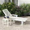 image:imageGiantex Lounge Chair Outdoor Oversized Chaise Lounge Chair with 4Position Backrest Rotatory Cup Holder Weatherproof HDPE Patio Lounge Chair for Outside Garden Deck Poolside Backyard White 12