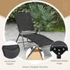 image:imageGiantex Lounge Chair Outdoor Set of 2  Tanning Chair with 6 Adjustable Backrest 2Level Footrest Folding Sunbathing Lounger for Patio Poolside Yard Chaise Lounge Chair Beach Chair BlackBlack