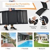 image:imageGiantex Outdoor Chaise Lounge Set of 2 Foldable Pool Lounge Chairs with 5Position Adjustable Backrest QuickDrying Fabric Patio Lounger for Backyard Beach Lawn Sunbathing Recliner BlackBlack