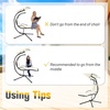 image:imageGiantex Outdoor Hanging Chaise Lounge Chair Patio Hammock Chair with Removable Canopy Cushion amp Antitoppling Rope Hanging Arc Chaise Hammock for Patio Poolside Backyard Garden Porch OrangeBeige
