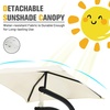 image:imageGiantex Outdoor Hanging Chaise Lounge Chair Patio Hammock Chair with Removable Canopy Cushion amp Antitoppling Rope Hanging Arc Chaise Hammock for Patio Poolside Backyard Garden Porch OrangeBeige