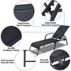 image:imageGiantex Outdoor Patio Chaise Lounge Chair Adjustable Lounge Chairs Patio Seating Furniture 5 Adjustable Positions Backyard Lawn Sling Chaise for Beach Yard Pool 12