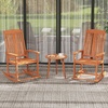 image:imageGiantex Outdoor Rocking Chair High Back Patio Rocker wArmrests Hardwood Lounge Rocking Chair with Smooth Rocking Base amp Slatted Design Wood Porch Rocker for Backyard Poolside 1 Natural2