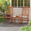 image:imageGiantex Outdoor Rocking Chair High Back Patio Rocker wArmrests Hardwood Lounge Rocking Chair with Smooth Rocking Base amp Slatted Design Wood Porch Rocker for Backyard Poolside 1 Natural1